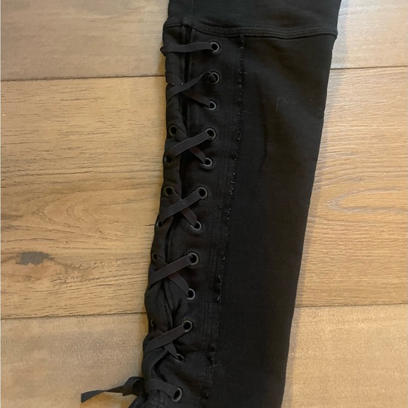 FP Movement Black Lace-Up Leggings - Picture 3 of 6